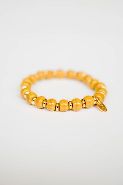 Bel Koz 14k Gold Accented Clay Bracelet