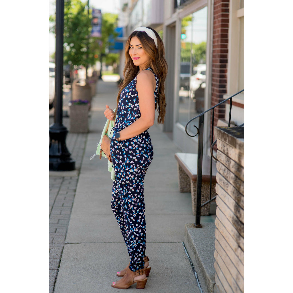 Confetti Tank Jumpsuit - Betsey's Boutique Shop - Jumpsuits & Rompers