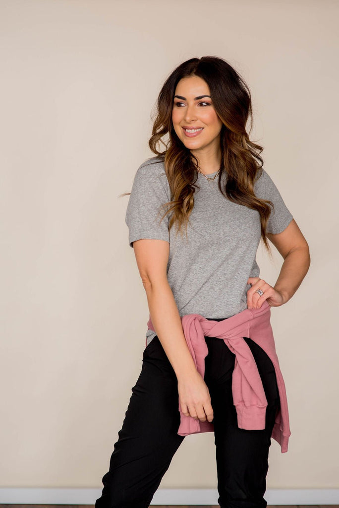 Lightweight Heathered Tee - Betsey's Boutique Shop