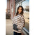 Solid Accent Striped Hoodie - Betsey's Boutique Shop