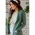 Ribbed Trim Striped Tunic Cardigan - Betsey's Boutique Shop - Coats & Jackets