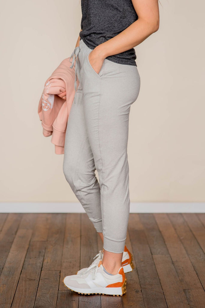 Heathered Joggers - Betsey's Boutique Shop