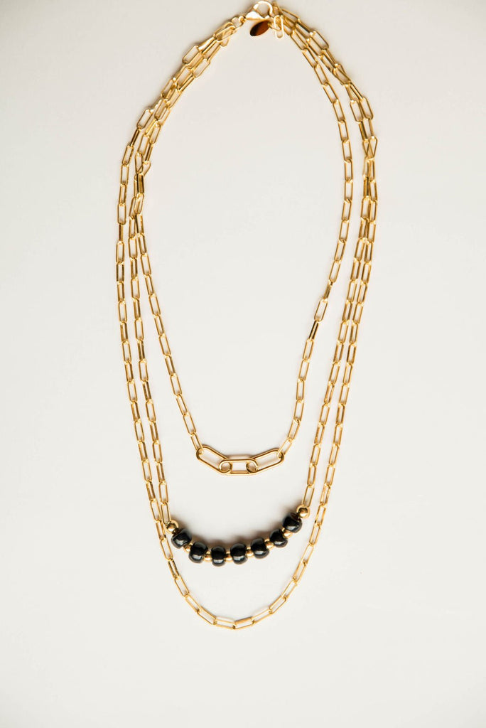 Bel Koz Simple Clay Bead Layered Necklace - Betsey's Boutique Shop -