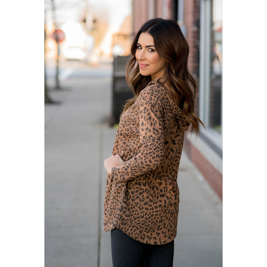 Leopard Tunic Hoodie - Betsey's Boutique Shop