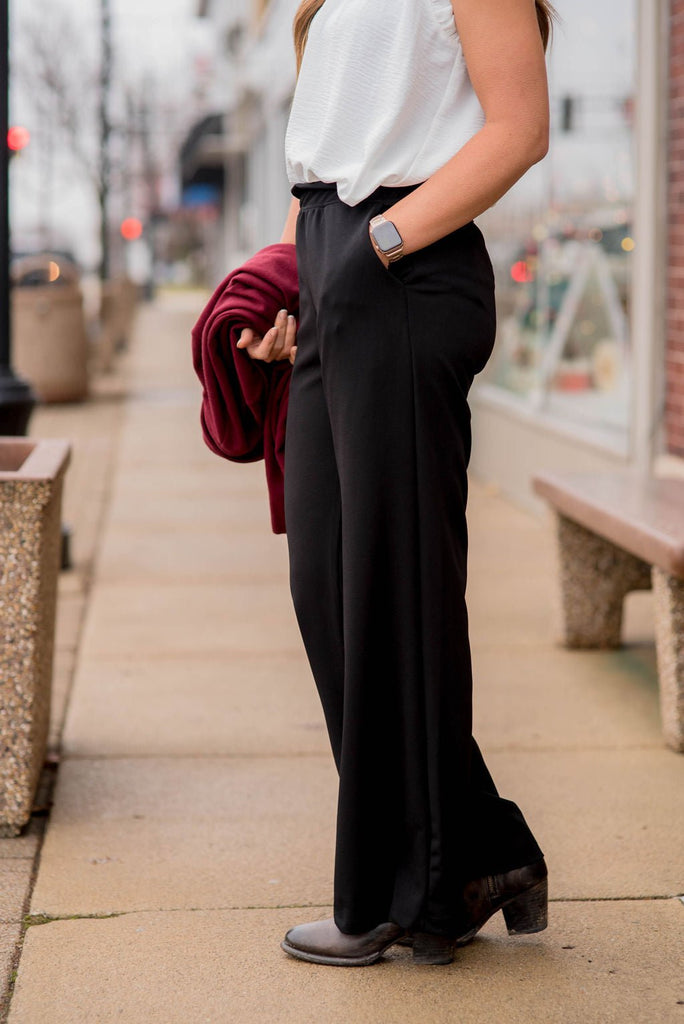 Everyday Wide Leg Pants - Betsey's Boutique Shop -