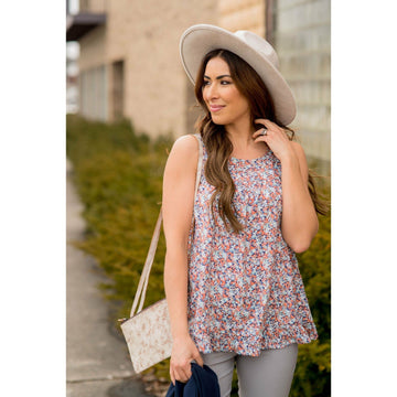 Watercolor Floral Tank - Betsey's Boutique Shop