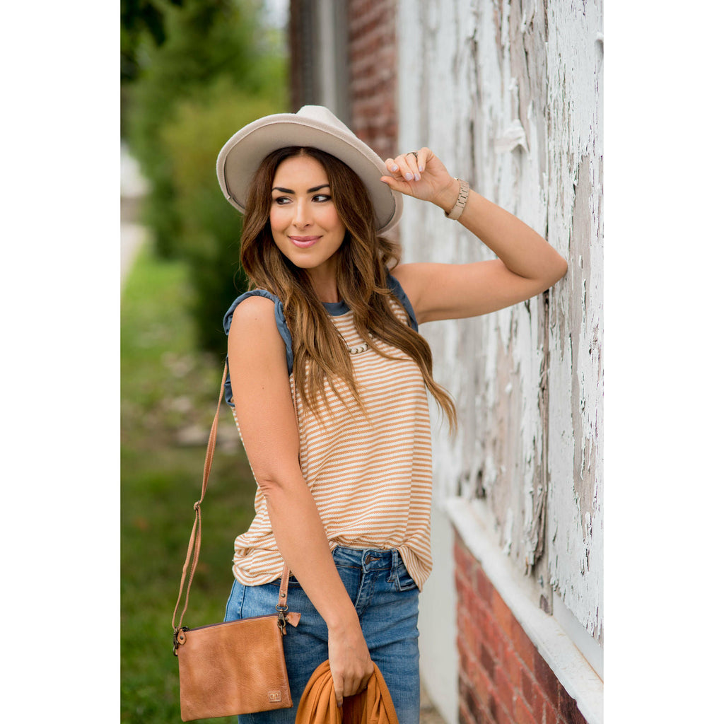 Cute & Sassy Striped Ruffle Tank - Betsey's Boutique Shop