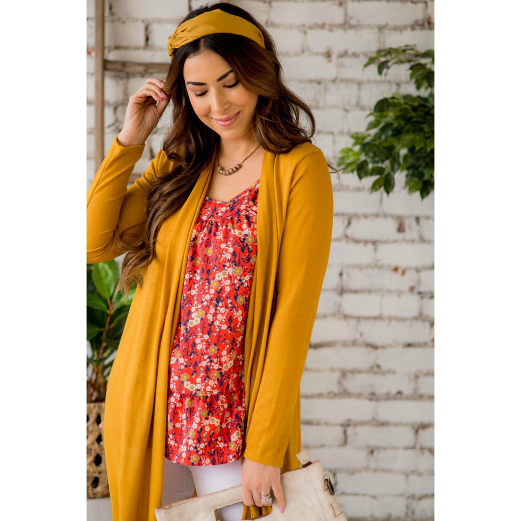 Basic Tunic Cardigan - Betsey's Boutique Shop - Coats & Jackets