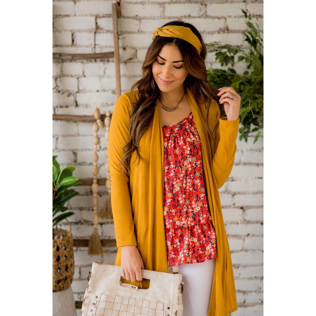 Basic Tunic Cardigan - Betsey's Boutique Shop - Coats & Jackets