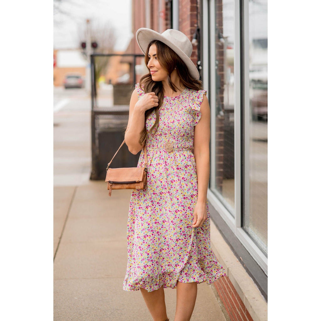 Blooming Floral Midi Dress - Betsey's Boutique Shop