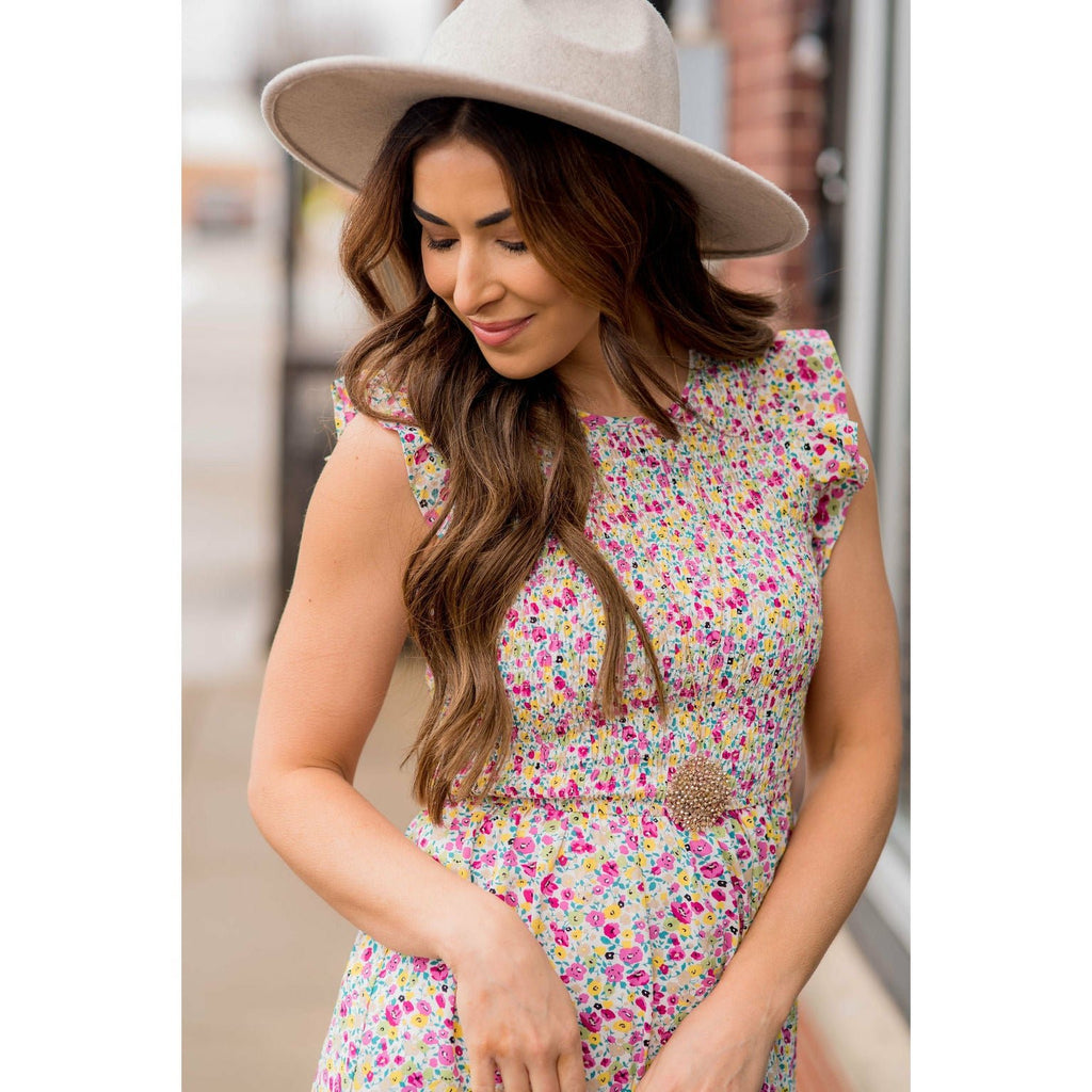 Blooming Floral Midi Dress - Betsey's Boutique Shop