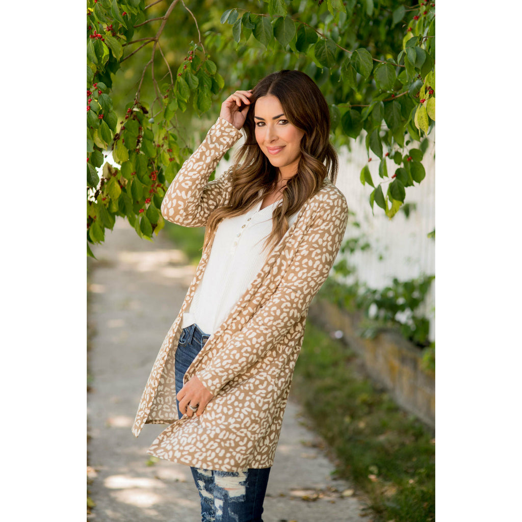 Lightweight Leopard Print Cardigan - Betsey's Boutique Shop