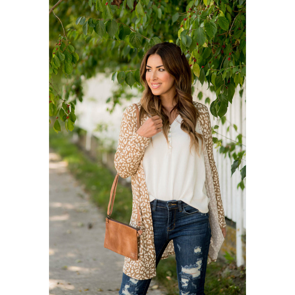 Lightweight Leopard Print Cardigan - Betsey's Boutique Shop