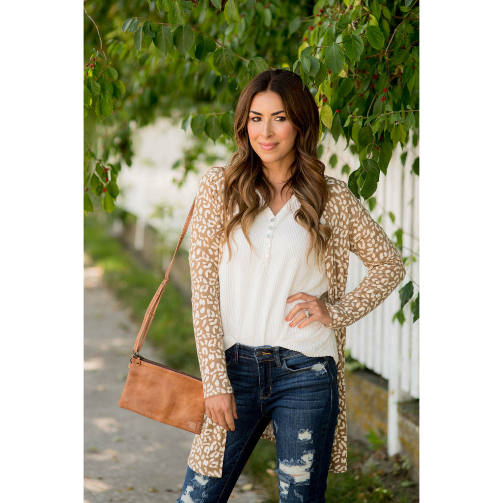 Lightweight Leopard Print Cardigan - Betsey's Boutique Shop