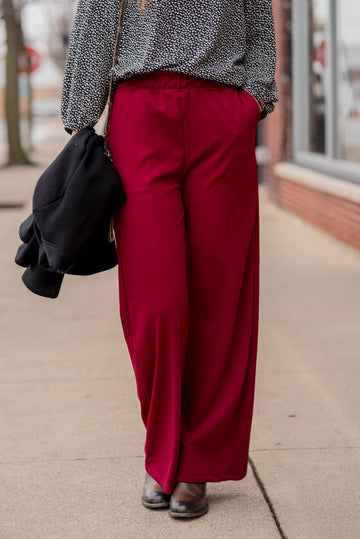 Everyday Wide Leg Pants - Betsey's Boutique Shop -