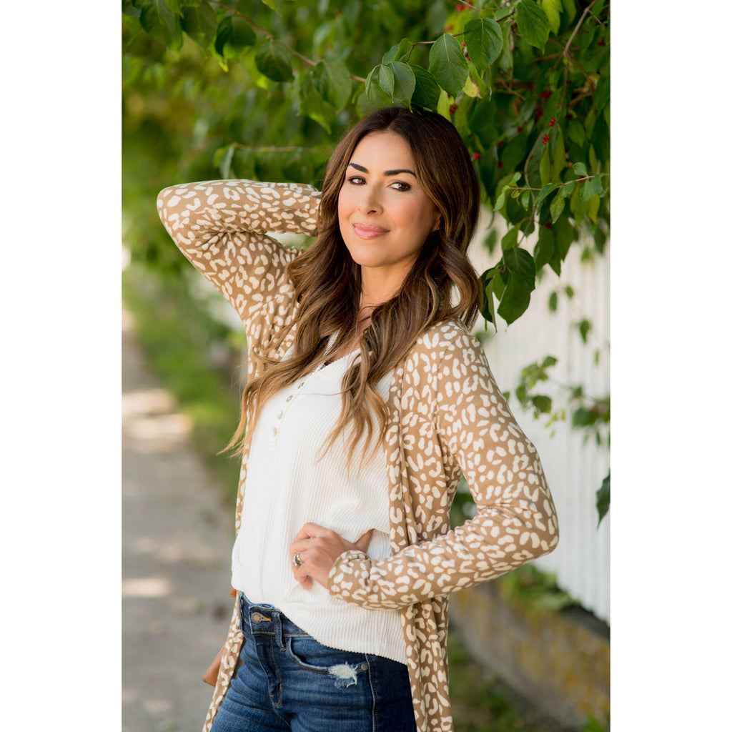 Lightweight Leopard Print Cardigan - Betsey's Boutique Shop