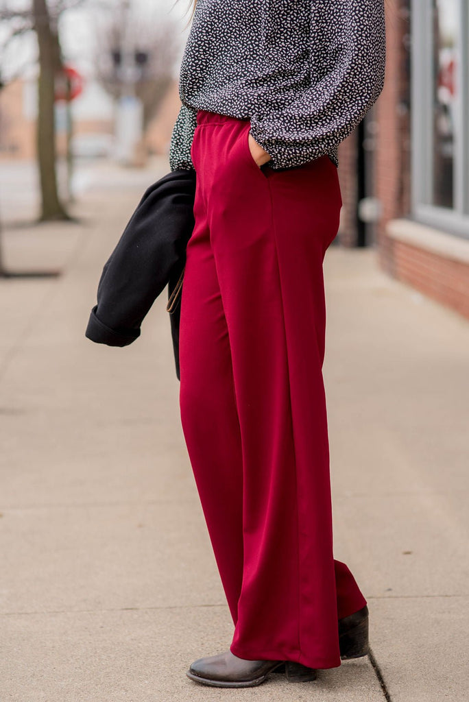 Everyday Wide Leg Pants - Betsey's Boutique Shop -