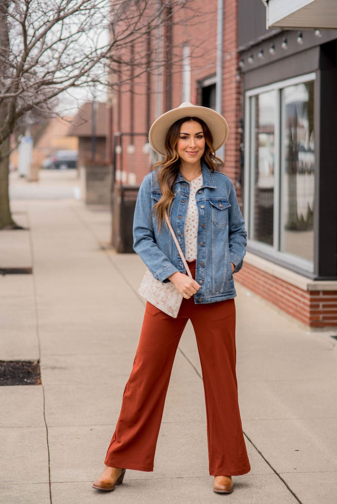 Everyday Wide Leg Pants - Betsey's Boutique Shop -