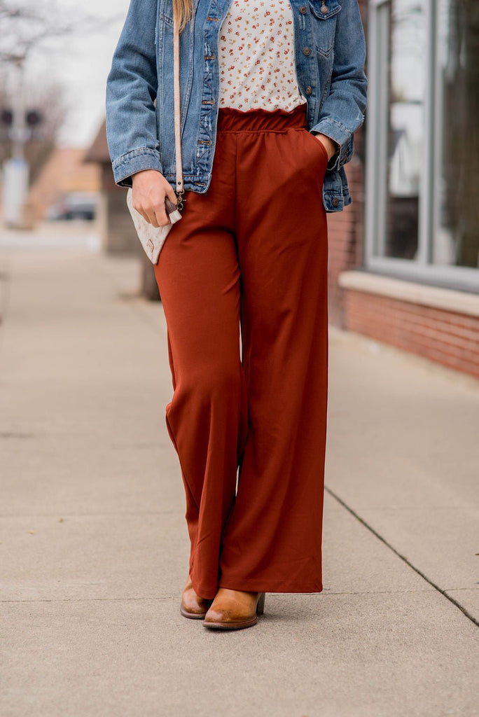 Everyday Wide Leg Pants - Betsey's Boutique Shop -