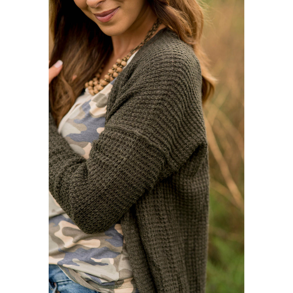 Knit Pocket Cardigan - Betsey's Boutique Shop