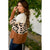 Leopard Print Blocked Pullover Sweater - Betsey's Boutique Shop