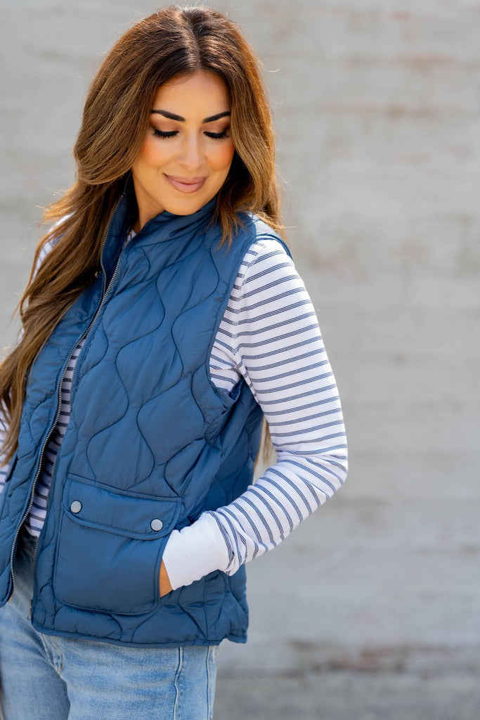 Pocket Puffer Vest - Betsey's Boutique Shop