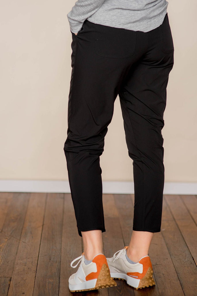 Drawstring Pocket Slit Pants - Betsey's Boutique Shop