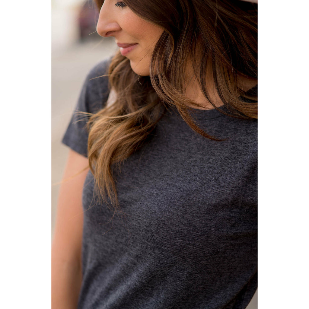 Lightweight Heathered Tee - Betsey's Boutique Shop