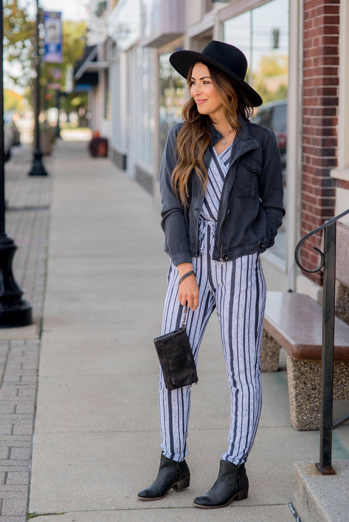 Shades of Grey Jumpsuit - Betsey's Boutique Shop