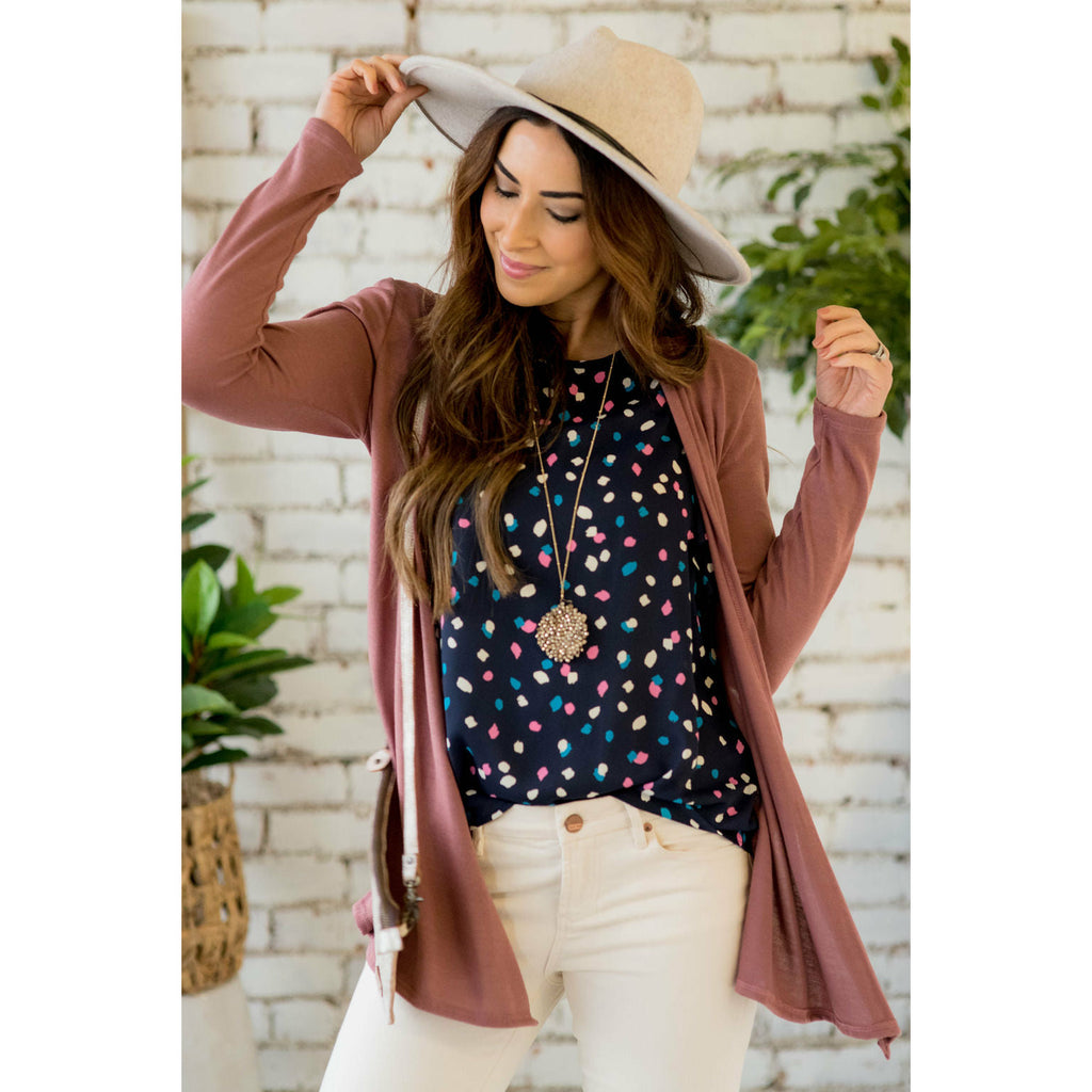 Lightweight Basic Cardigan - Betsey's Boutique Shop - Coats & Jackets