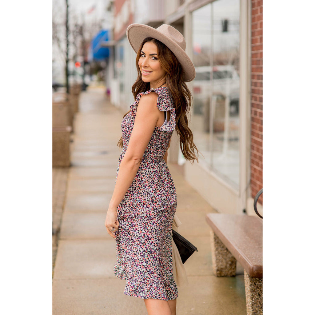 Blooming Floral Midi Dress - Betsey's Boutique Shop