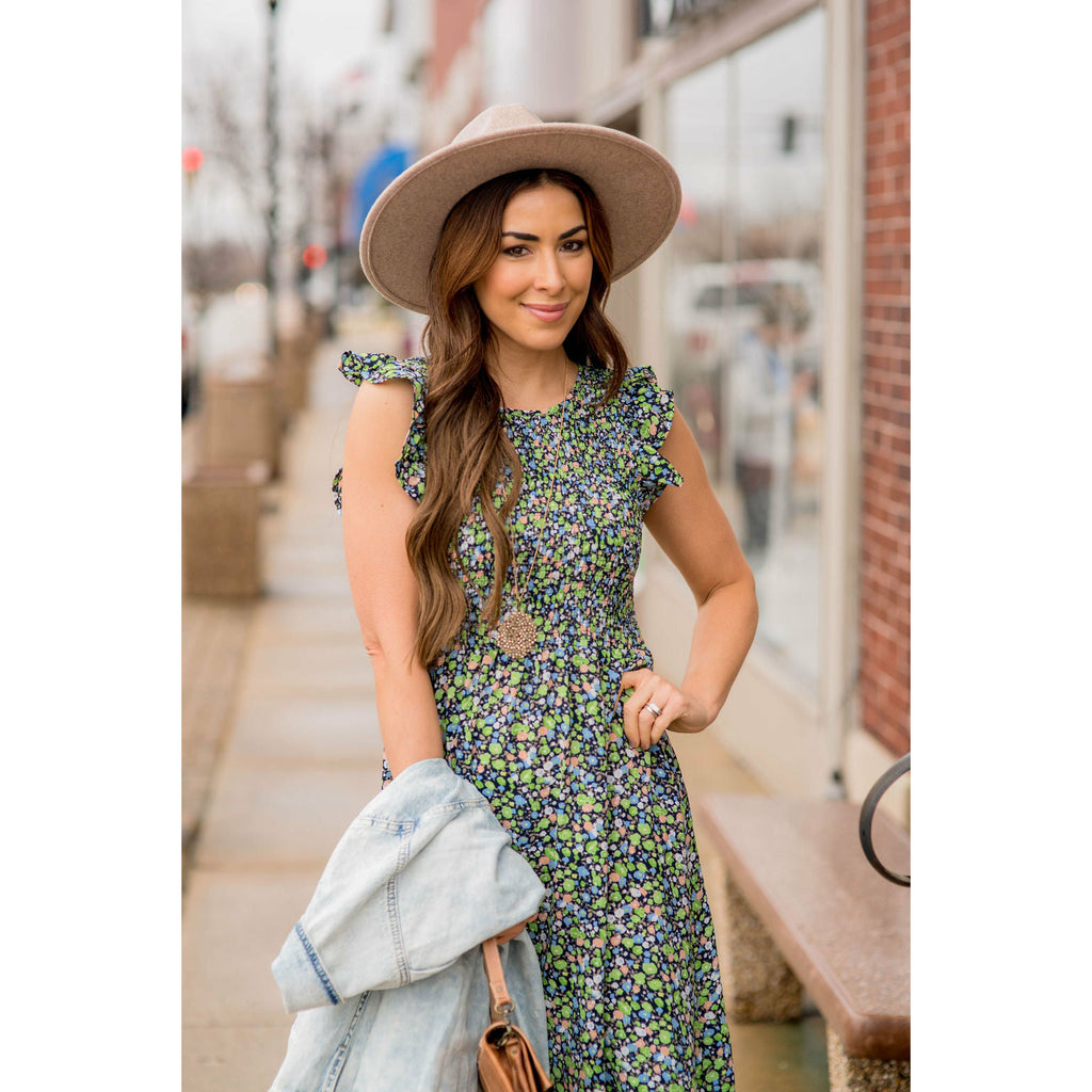 Blooming Floral Midi Dress - Betsey's Boutique Shop