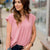 Swiss Dot V-Neck Blouse