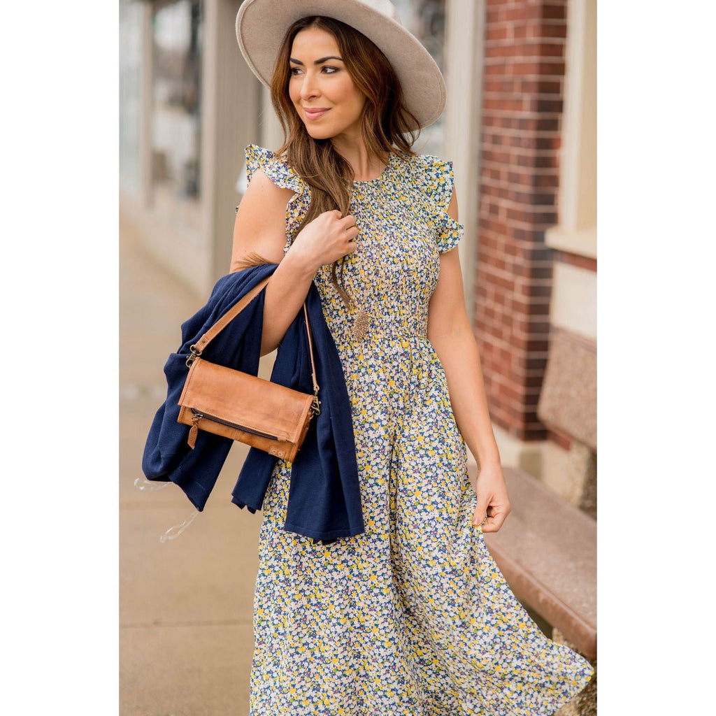 Blooming Floral Midi Dress - Betsey's Boutique Shop