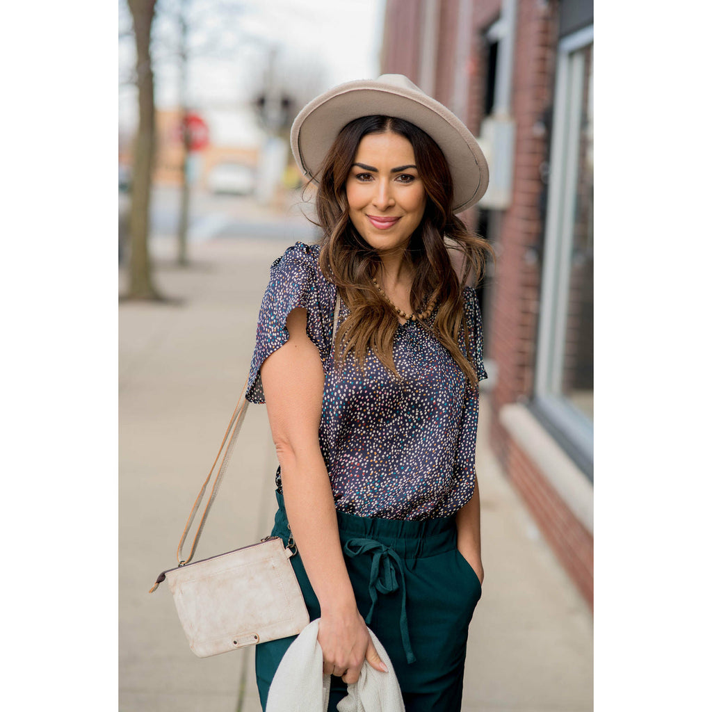 Burst of Color Dotted Tee - Betsey's Boutique Shop