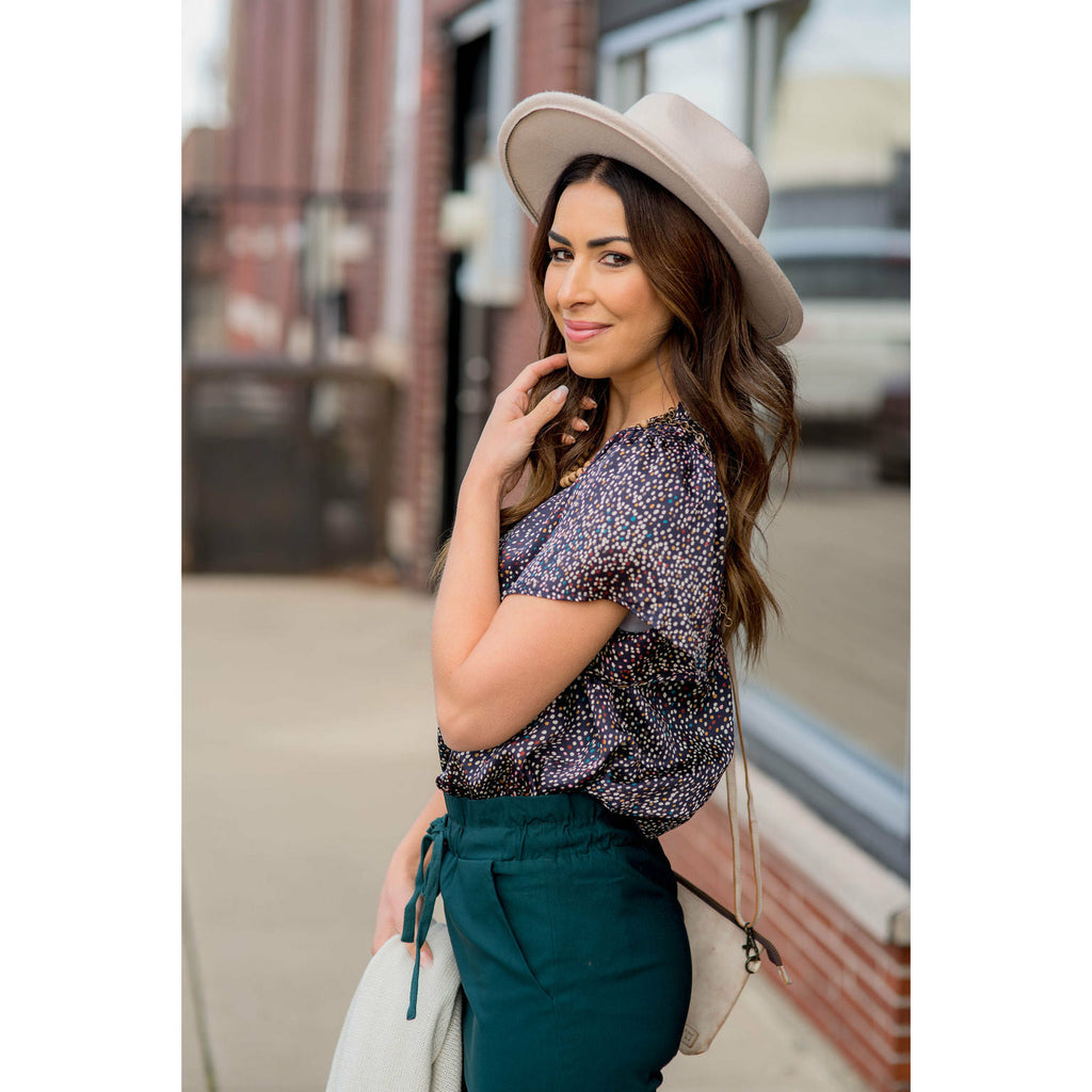 Burst of Color Dotted Tee - Betsey's Boutique Shop