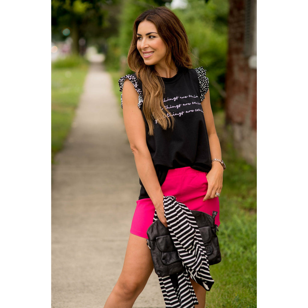 Good Things Are Coming Graphic Tank - Betsey's Boutique Shop