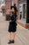 Cinched Long Sleeve Tie Dress - Betsey's Boutique Shop -