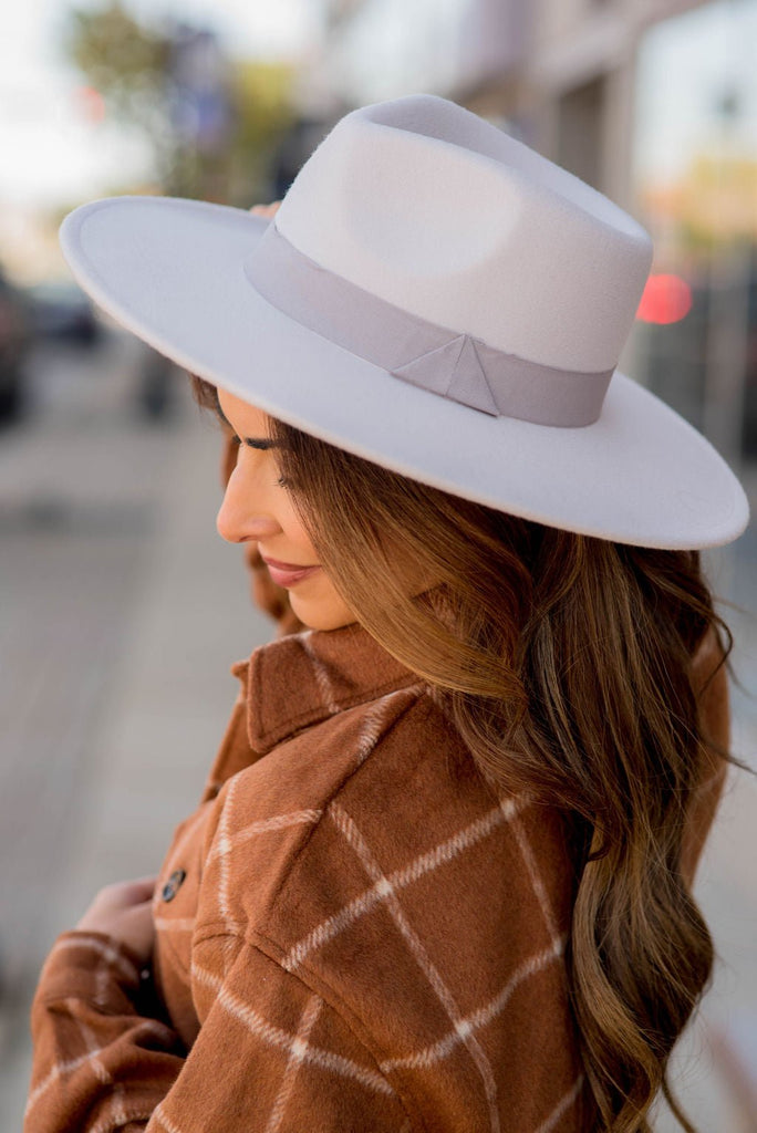 Ribbon Trim Felt Hat - Betsey's Boutique Shop