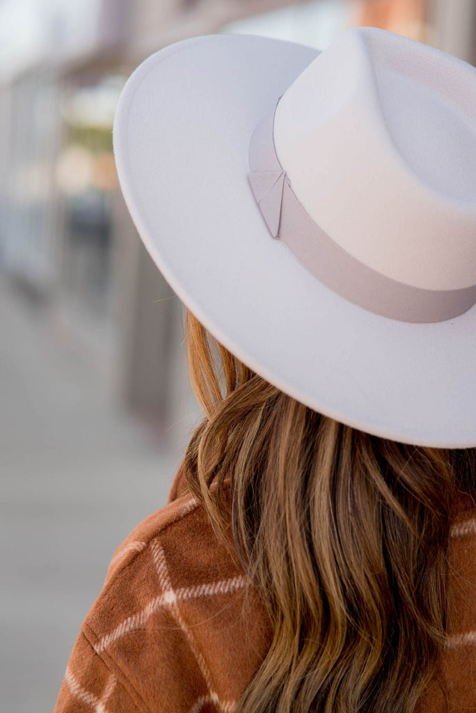 Ribbon Trim Felt Hat - Betsey's Boutique Shop