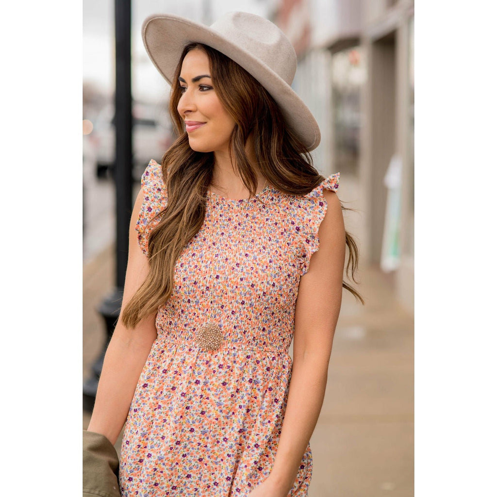 Blooming Floral Midi Dress - Betsey's Boutique Shop