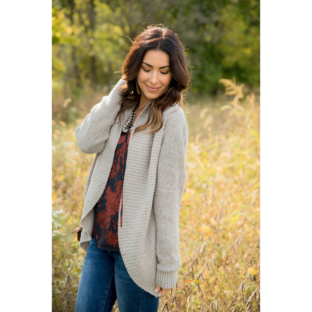 Cocoon Wrap Cardigan - Betsey's Boutique Shop - Coats & Jackets