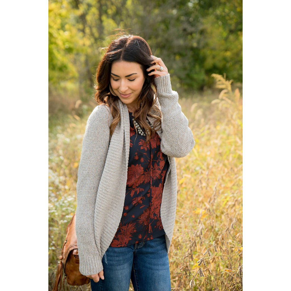 Cocoon Wrap Cardigan - Betsey's Boutique Shop - Coats & Jackets