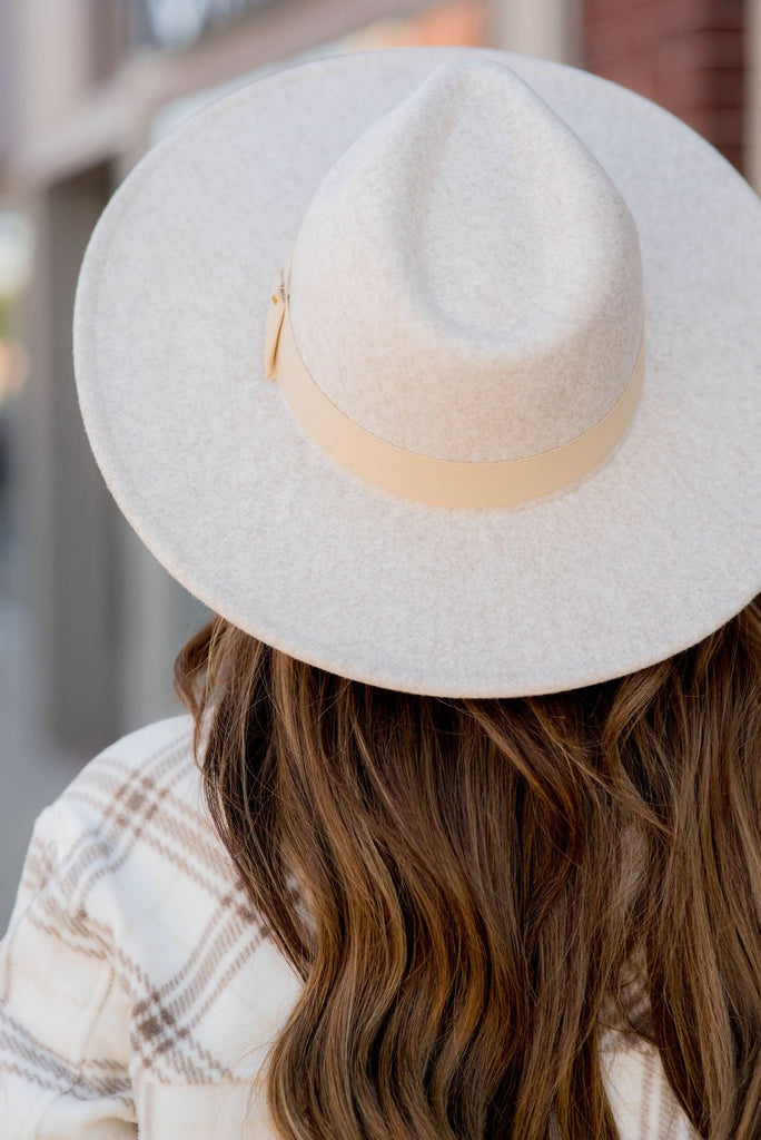 Ribbon Trim Felt Hat - Betsey's Boutique Shop