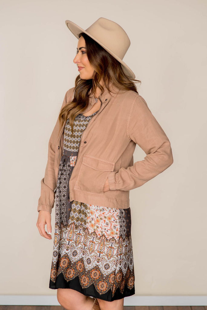 Lightweight Bomber Jacket - Betsey's Boutique Shop -