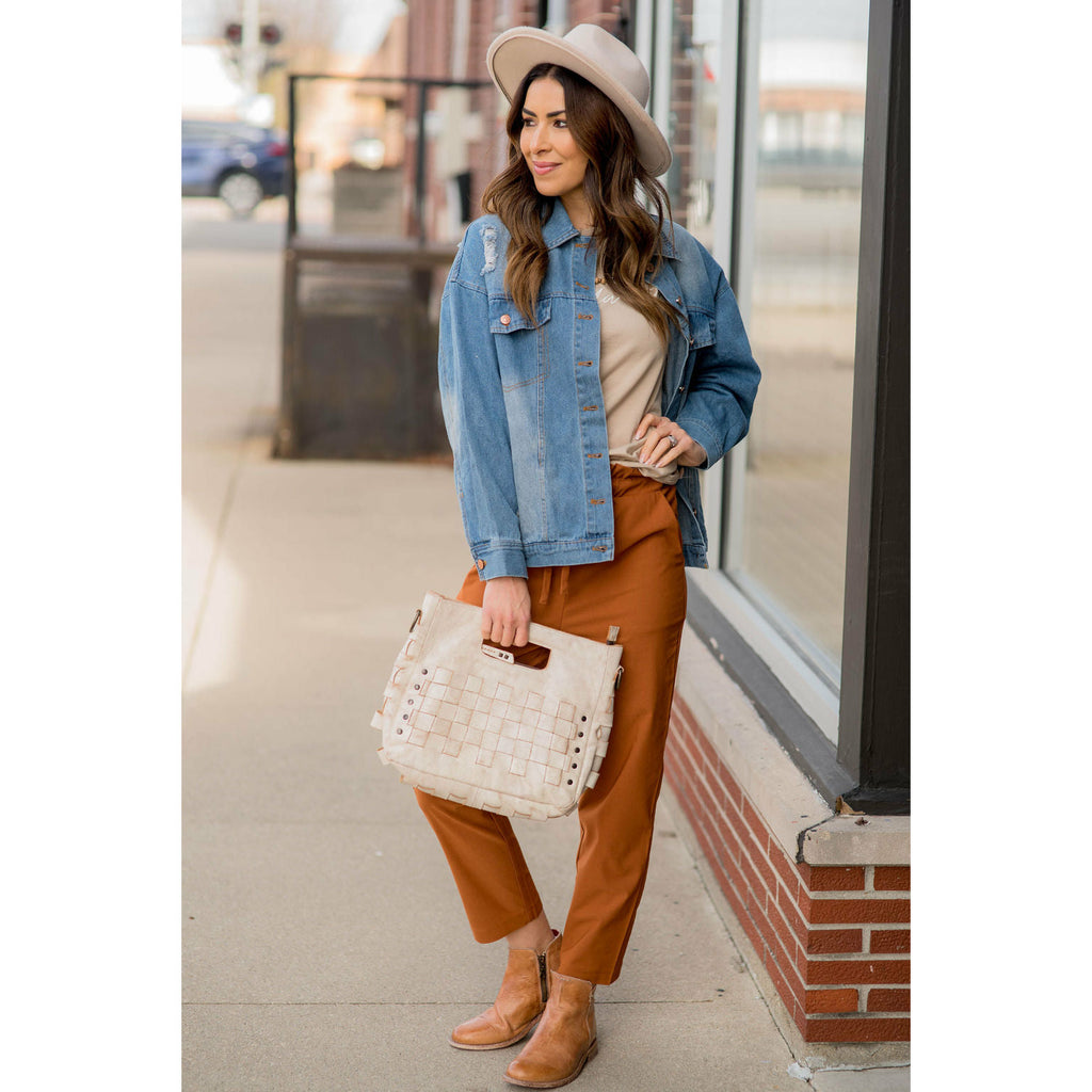 Vintage Lightly Distressed Denim Jacket - Betsey's Boutique Shop