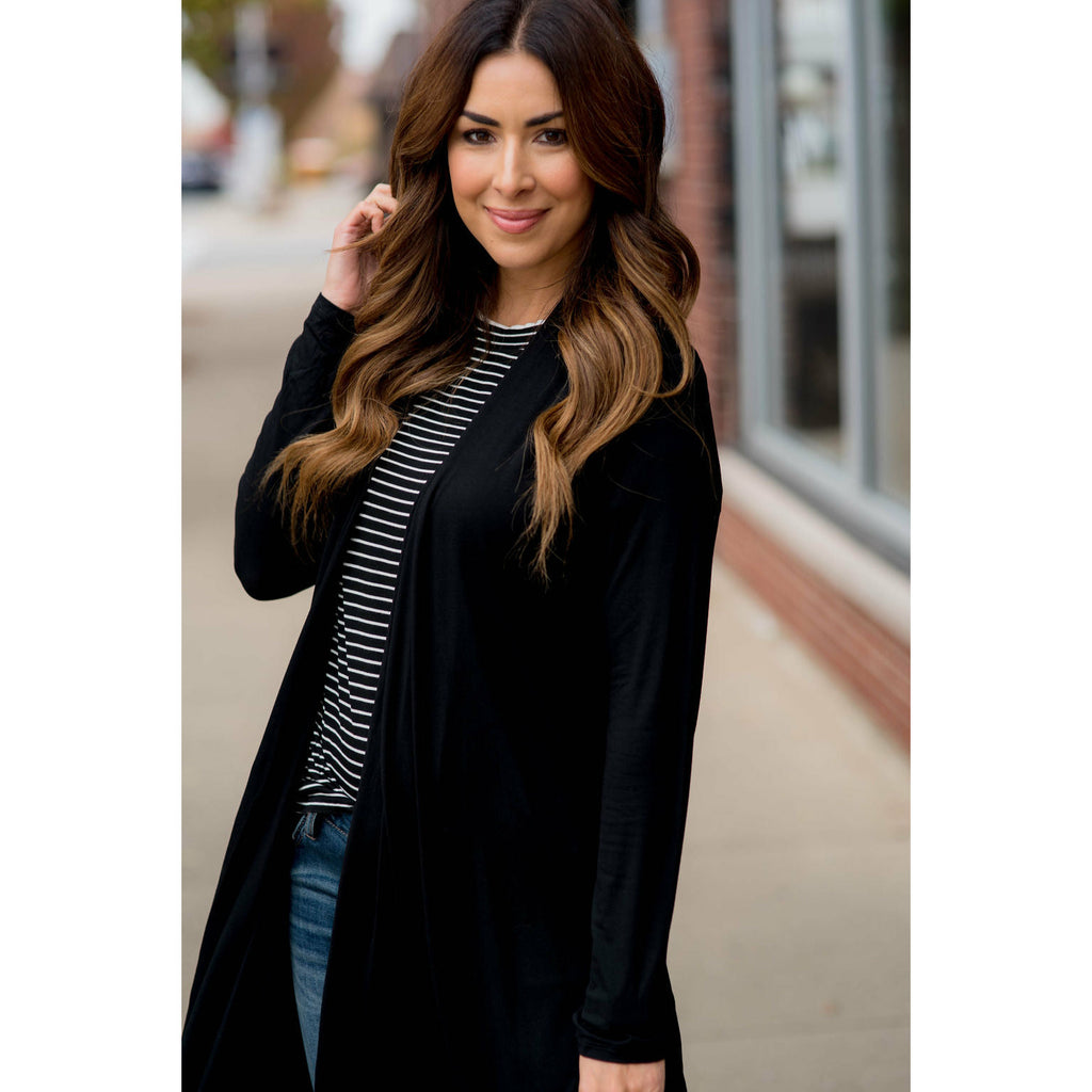 Lightweight Basic Tunic Cardigan - Betsey's Boutique Shop