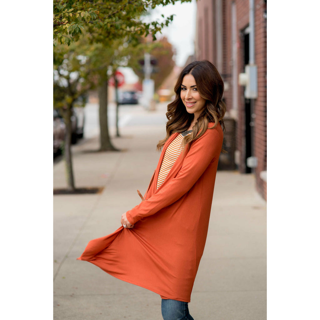 Lightweight Basic Tunic Cardigan - Betsey's Boutique Shop