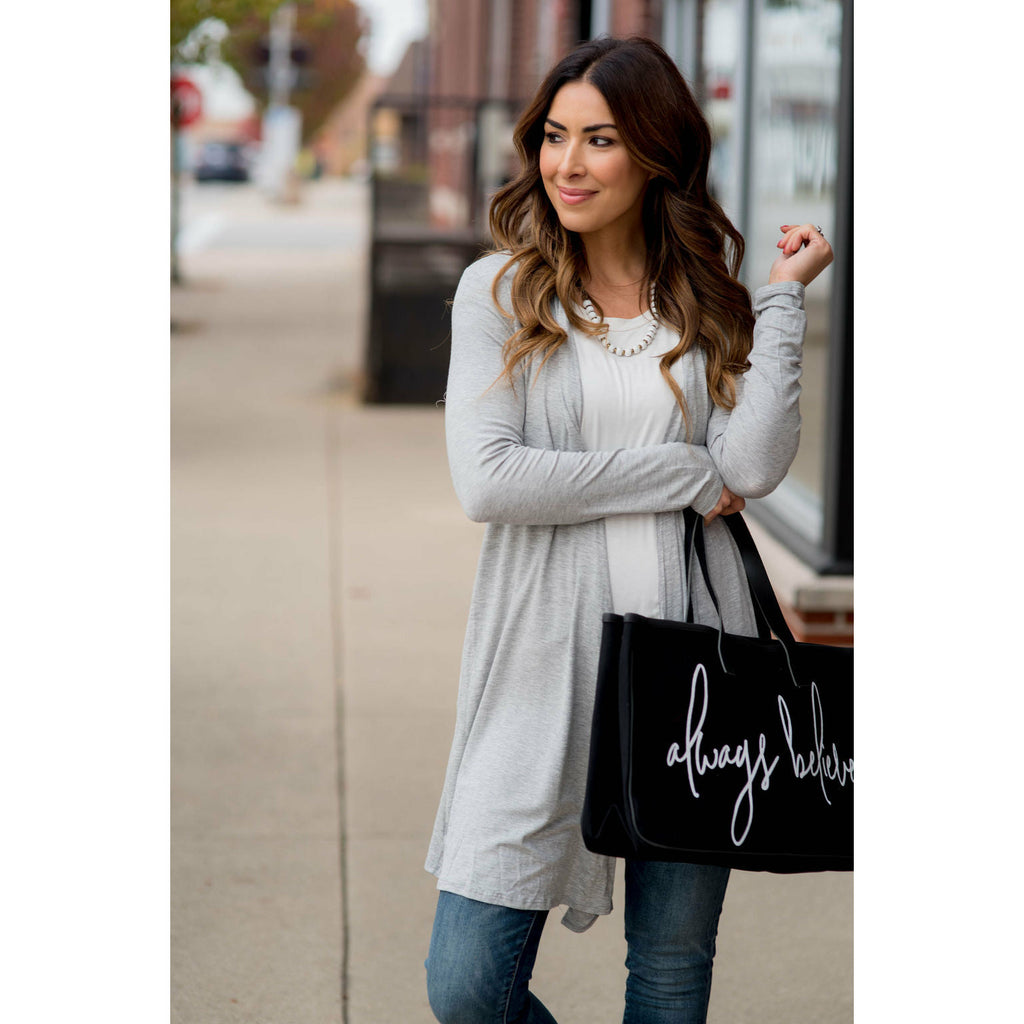 Lightweight Basic Tunic Cardigan - Betsey's Boutique Shop