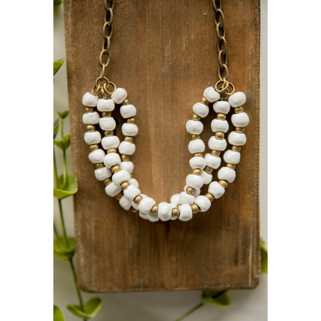 Bel Koz Triple Twist Clay Necklace - Betsey's Boutique Shop